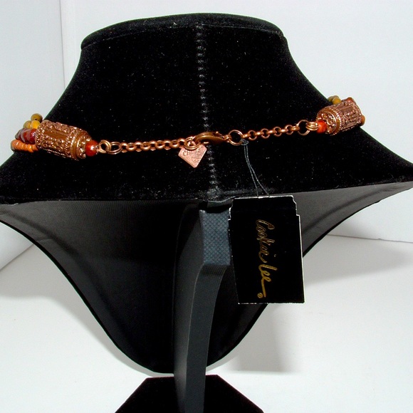 Cookie Lee Blooming Jasmine Necklace with Colored Beads - Picture 5 of 8